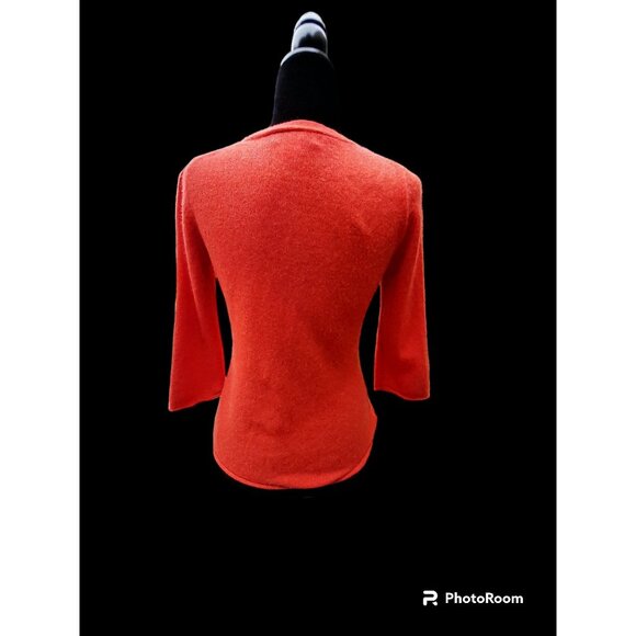 Womens Pure Cashmere Quiet Luxury Fall Feminine Soft Size Small Cardigan - Picture 3 of 7